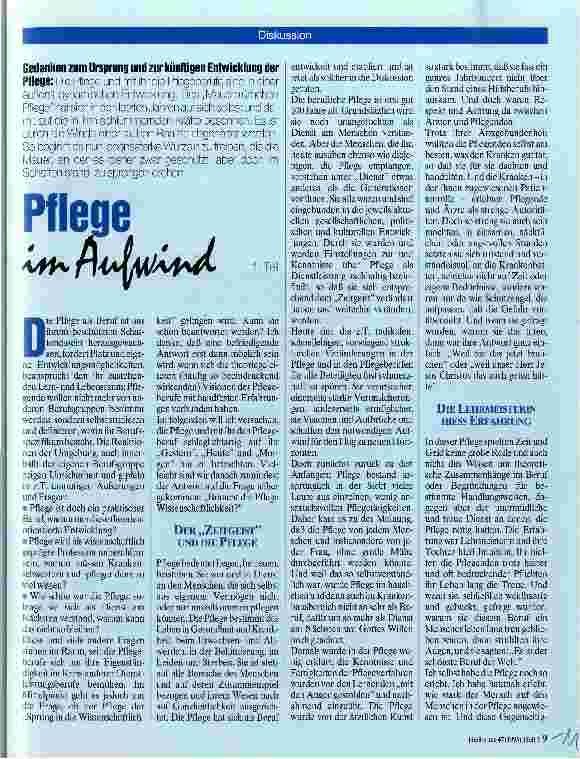Vorschauseite 1: Pflege im Aufwind