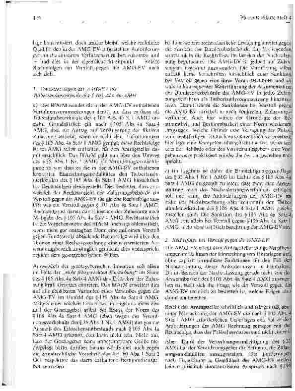 Vorschauseite 4: Rechtmäßigkeit der AMG-Einreichungsverordnung unter besonderer Berücksichtigung von Nachzulassung und Registrierung traditionellerpflanzlicher Arzneimittel