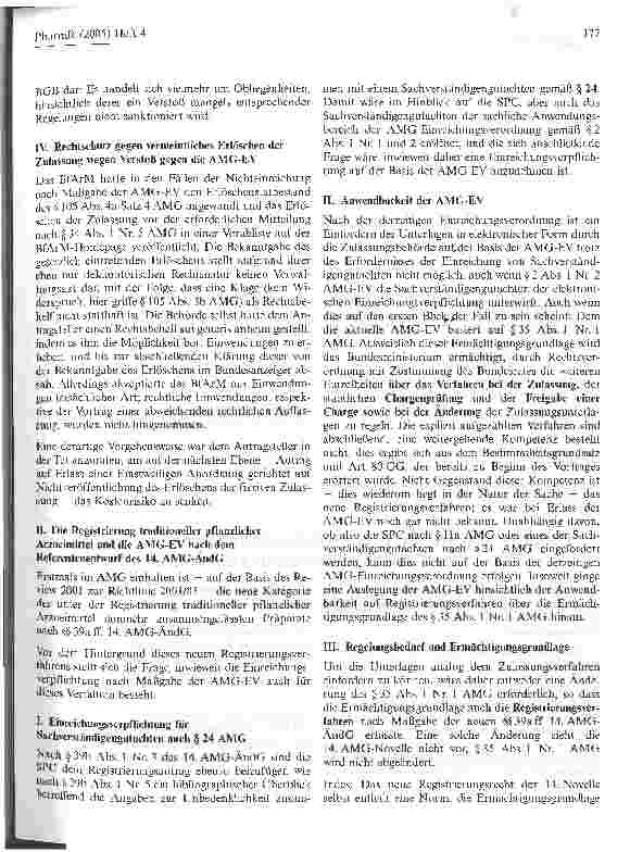 Vorschauseite 5: Rechtmäßigkeit der AMG-Einreichungsverordnung unter besonderer Berücksichtigung von Nachzulassung und Registrierung traditionellerpflanzlicher Arzneimittel