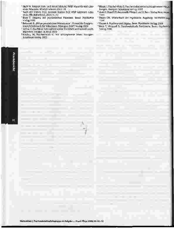 Vorschauseite 4: Psychoedukation/Infogruppe als Aufgabepsychiatrischer Pflege