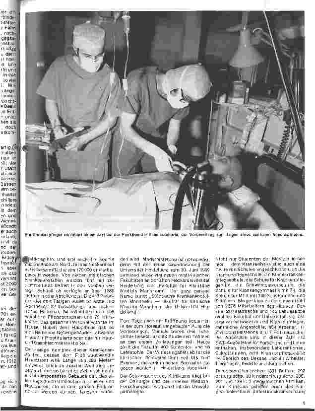 Vorschauseite 2: Das Institut für Anästhesiologie und Reanimation des Klinikums Mannheim