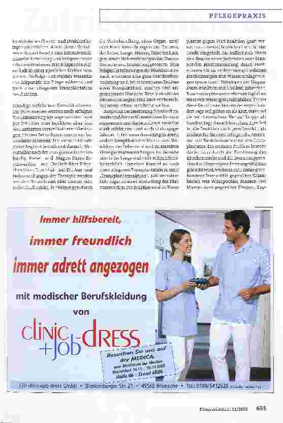Vorschauseite 3: Pflege im Stammzelltherapiezentrum Würzburg: Zwischen Hoffen und Bangen