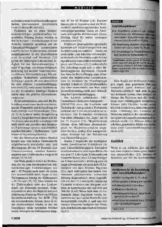 Vorschauseite 5: Evidenzbasierte Behandlung der Cannabisabhängigkeit