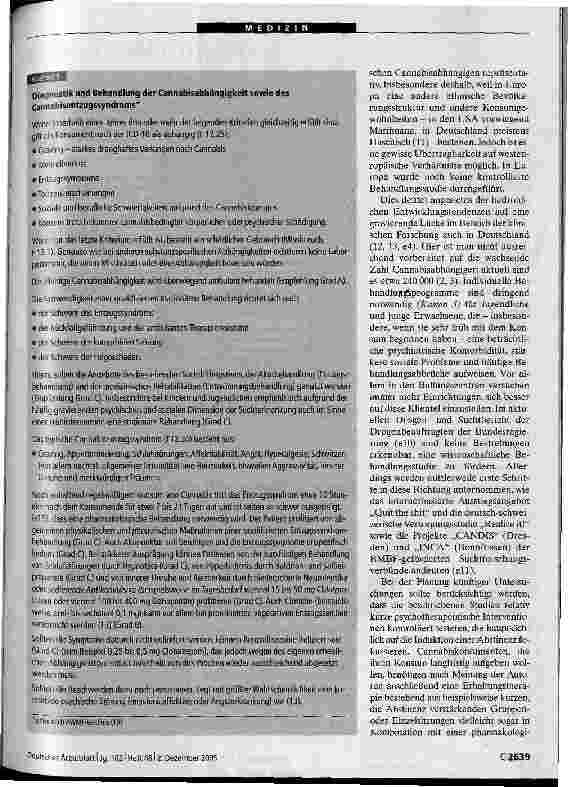 Vorschauseite 6: Evidenzbasierte Behandlung der Cannabisabhängigkeit