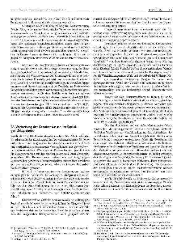 Vorschauseite 3: Erwartungen der Sozialgerichte an die Prozessführung der Krankenkassen