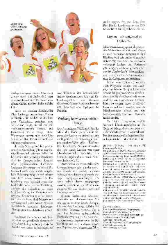 Vorschauseite 3: SICH GRUNDLOS GESUNDLACHEN