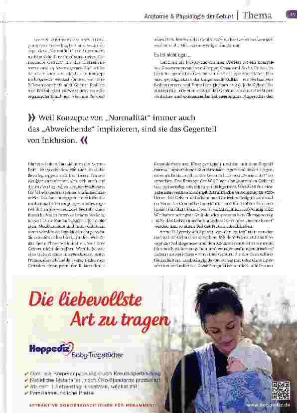 Vorschauseite 4: Von der „normalen zur „salutogenetischern Geburt