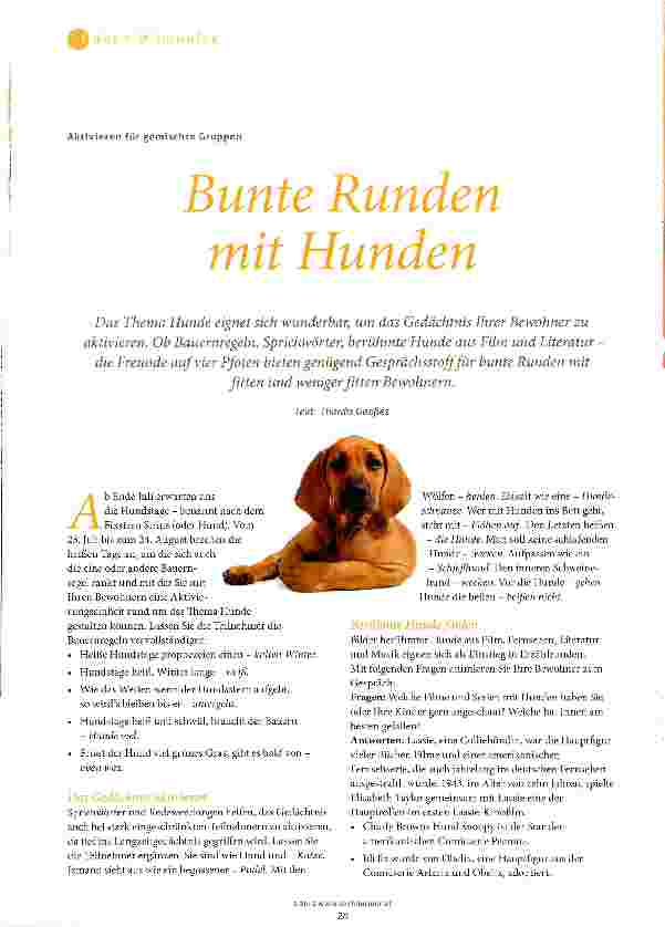 Vorschauseite 1: Bunte Runden mit Hunden