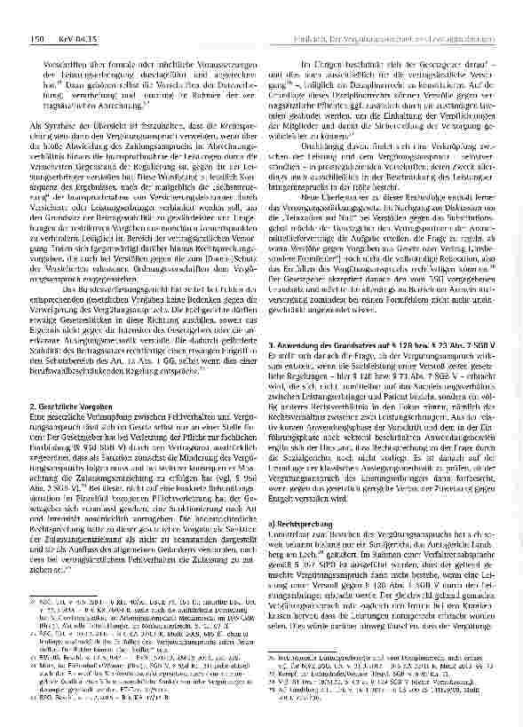 Vorschauseite 3: Der Vergütungsanspruch des Leistungserbringersbei nachgewiesenen Verstößen gegen § 128 SGB V