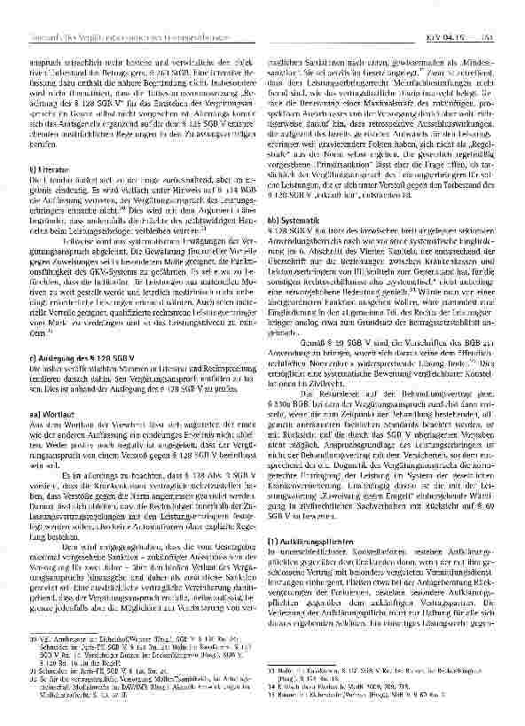 Vorschauseite 4: Der Vergütungsanspruch des Leistungserbringersbei nachgewiesenen Verstößen gegen § 128 SGB V