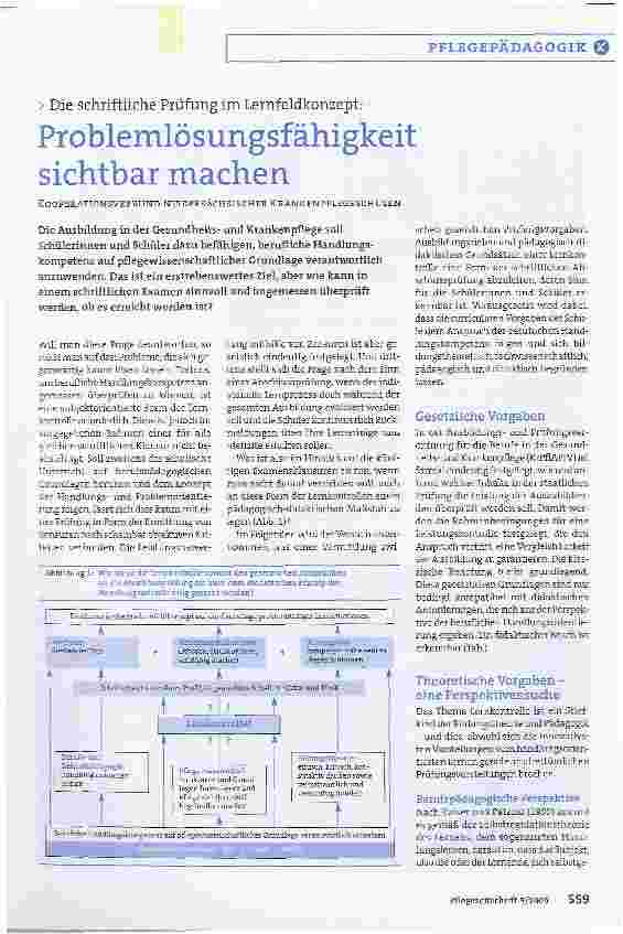 Vorschauseite 1: Die schriftliche Prüfung im Lernfeldkonzept: Problemlösungsfähigkeit sichtbar machen