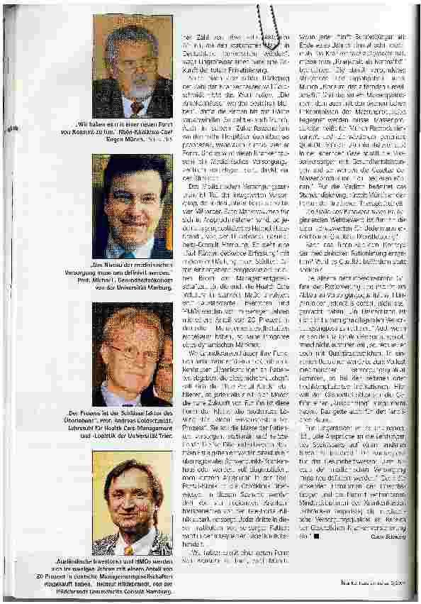 Vorschauseite 2: Existenzkrise des alten KrankenhausesProzessänderung, Schlüsselfaktor des Überlebens