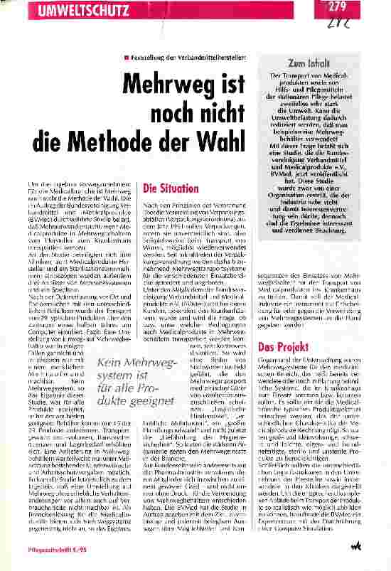 Vorschauseite 1: Mehrweg ist noch nicht die Methode der Wahl