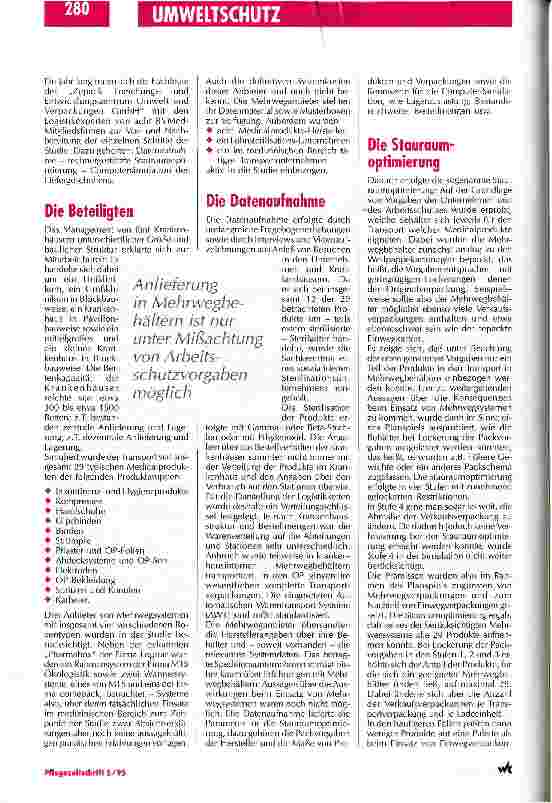 Vorschauseite 2: Mehrweg ist noch nicht die Methode der Wahl