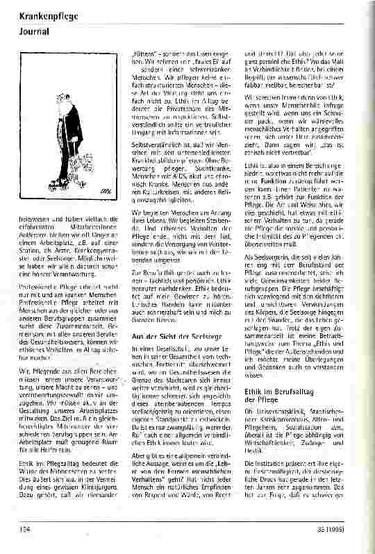 Vorschauseite 2: Braucht die Pflege eine Ethik?
