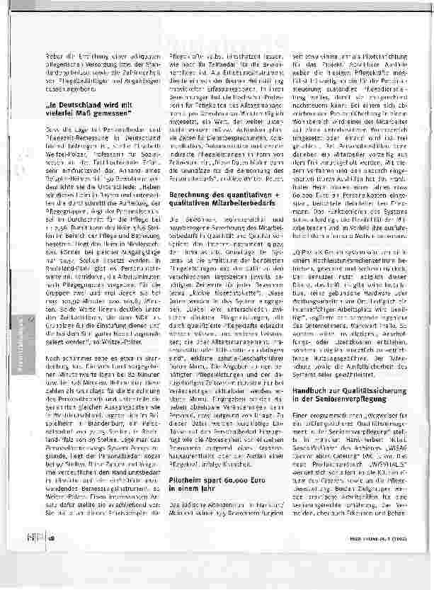 Vorschauseite 2: Pferdefuß Personalbedarfsmessung