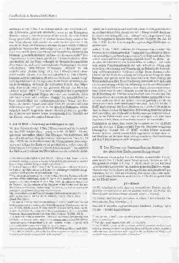 Vorschauseite 3: Die Legaldefinition des Embryos gemäß § 8 Abs. 1 ESchG -Grenzfälle regenerativer Zellforschung am Maßstab des deutschen Embryonenschutzgesetzes sowie der Vorgaben des Menschenrech…