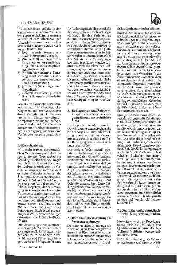 Vorschauseite 6: Vernetzung der ambulanten und stationären Versorgung aus rechtlicher Sicht