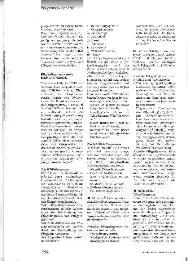 Vorschauseite 1: Vom Problem zur Pflegediagnose