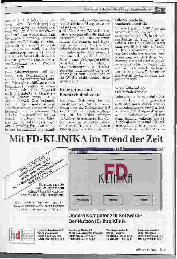 Vorschauseite 2: Das neue Arbeitszeitrecht im Krankenhaus