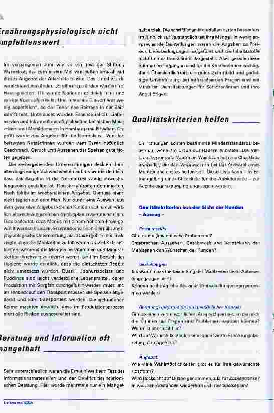 Vorschauseite 2: Essen auf Rädern