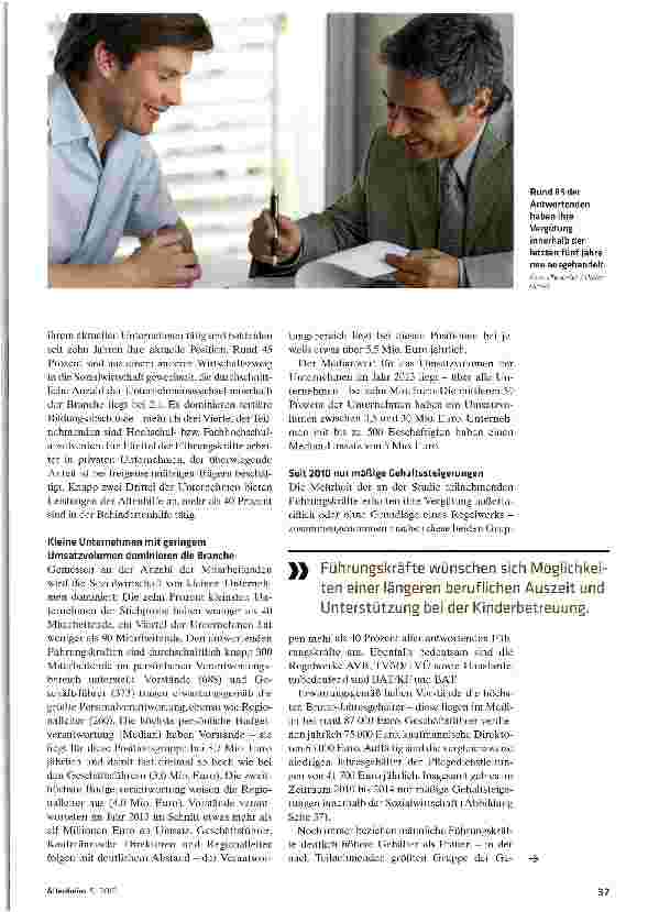 Vorschauseite 2: Was sind die Top-Leute in der Sozialwirtschaft wert?