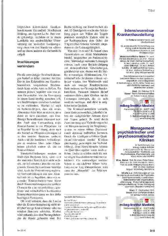 Vorschauseite 3: Abwracken ist kein Selbstzweck