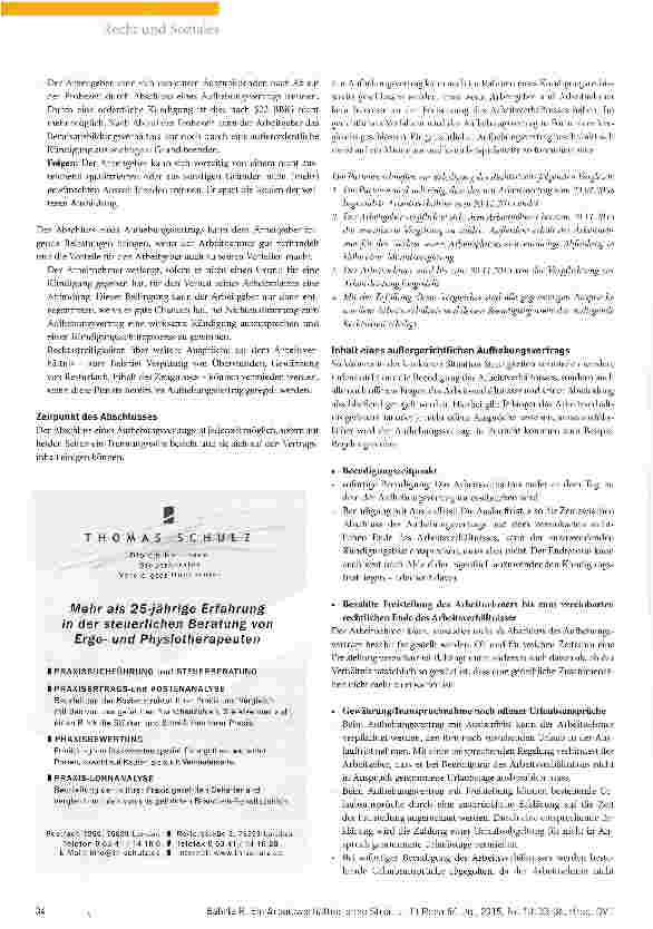 Vorschauseite 2: Ein Arbeitsverhältnis ohne Streit außerhalb von Kündigungsfristen beenden