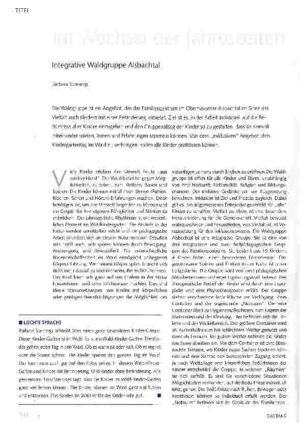Vorschauseite 1: Im Wechsel der Jahreszeiten