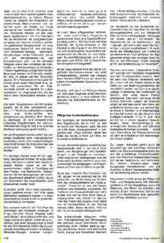 Vorschauseite 2: Pflegerische Aspekte bei der Behandlung des Atemnotsyndroms.