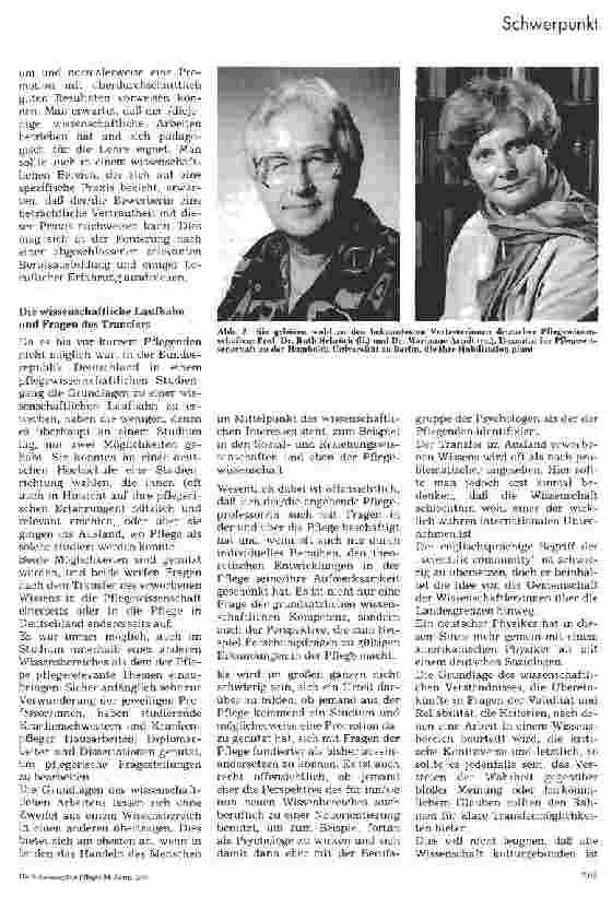 Vorschauseite 3: Pflegeprofessorinnen in Deutschland