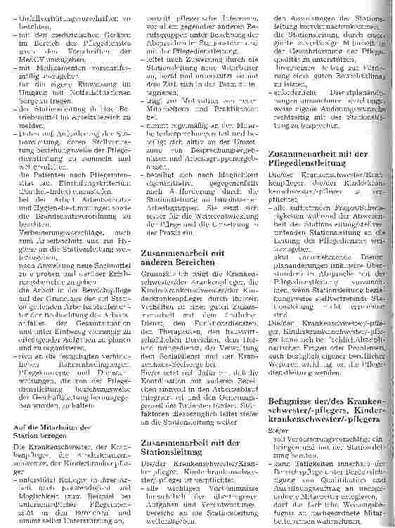 Vorschauseite 2: Stellenbeschreibung für Krankenund Kinderkrankenschwestern - an der Medizinischen Rehabilitationsklinik Bad Gögging -
