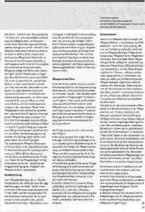 Vorschauseite 2: Mehr Freiheit - Verantwortung - Lebensqualität