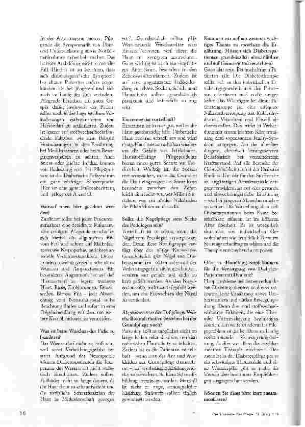 Vorschauseite 2: JEDER PFLEGENDE SOLLTE ÜBER DIABETESWISSEN VERFÜGEN