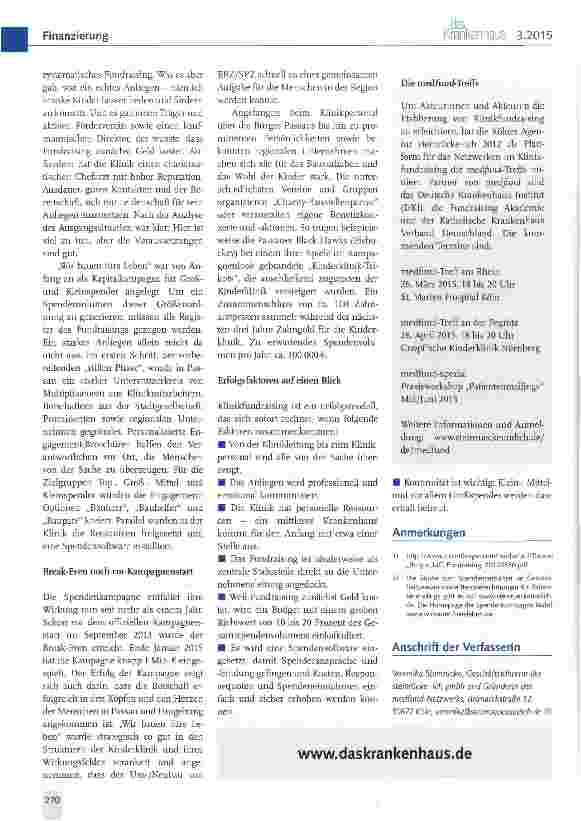 Vorschauseite 3: Alternative Finanzierungsquelle für Krankenhäuser