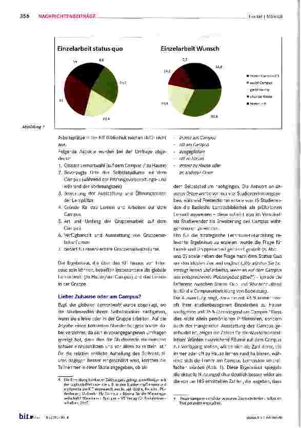 Vorschauseite 2: Anforderungen von Studierenden an Lernräume