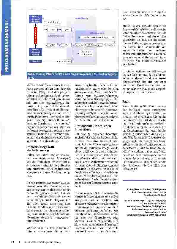 Vorschauseite 3: Das prozessorientierte Krankenhaus
