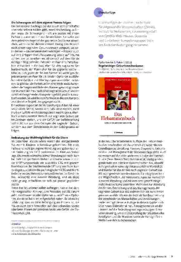 Vorschauseite 6: Den Frauen bei der Geburt aus Beckenendlage wieder Optionen eröffnen