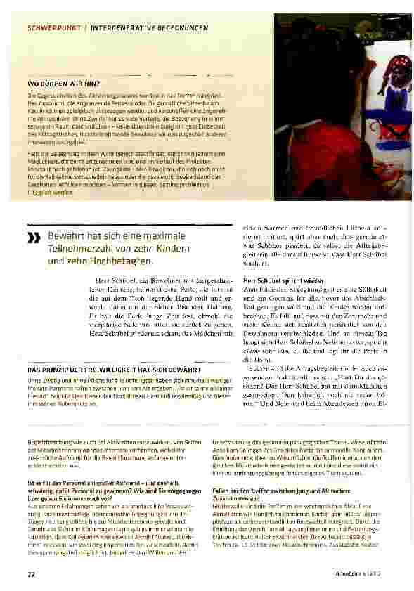 Vorschauseite 3: Aus Begegnungen werden Beziehungen