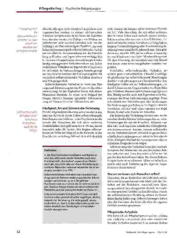 Vorschauseite 2: Sich selbst verletzen - großer Anspannung entkommen