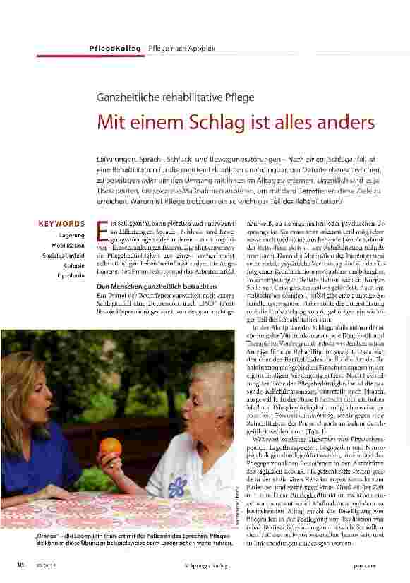 Vorschauseite 1: Mit einem Schlag ist alles anders