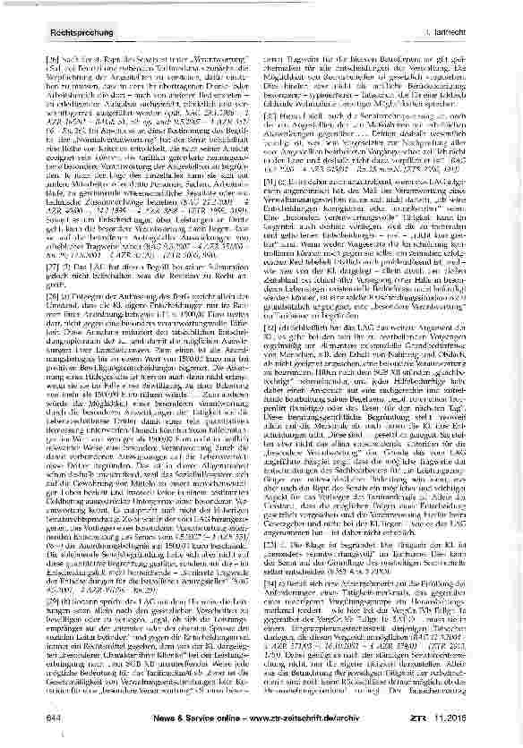 Vorschauseite 3: Eingruppierung - besonders verantwortungsvolle Tätigkeit BAT-0 Anl. 1a VergGr. IVb; TVöD/VKA Anh. zu § 16