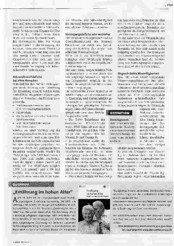 Vorschauseite 2: Die Bedeutung der Mikronährstoffe