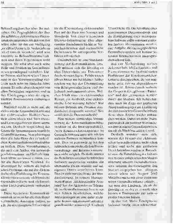 Vorschauseite 4: Die Elektronische Gesundheitskarte zur Verbesserung von Kommunikationsstrukturen und für mehr Transparenz im modernen Gesundheitswesen