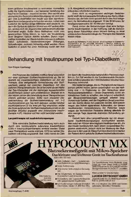 Vorschauseite 3: Über Insulin und die Durchführung der Insulininjektion