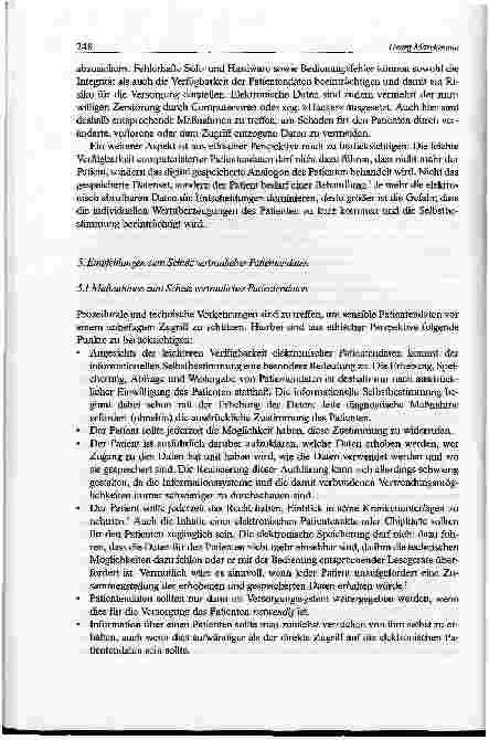 Vorschauseite 6: Auf dem Weg zum gläsernen Patienten? Die ärztliche Schweigepflicht in den Zeiten elektronischer Datenverarbeitung