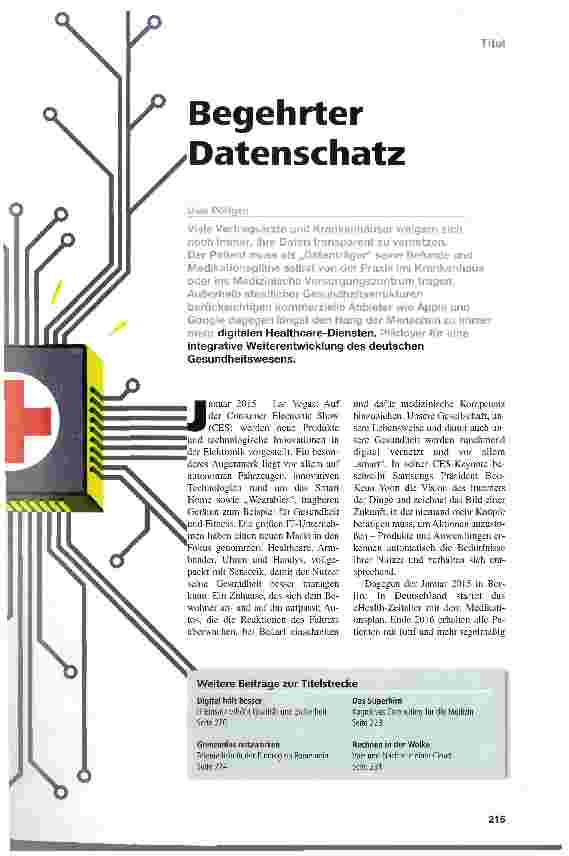 Vorschauseite 1: Begehrter Datenschatz
