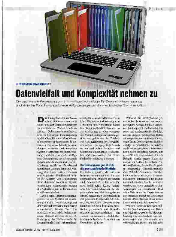 Vorschauseite 1: Datenvielfalt und Komplexität nehmen zu