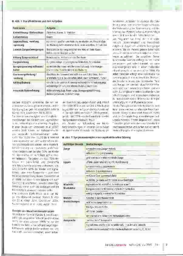 Vorschauseite 2: Funktionales Mundprogramm (FMP)