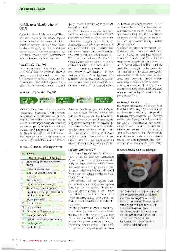 Vorschauseite 3: Funktionales Mundprogramm (FMP)